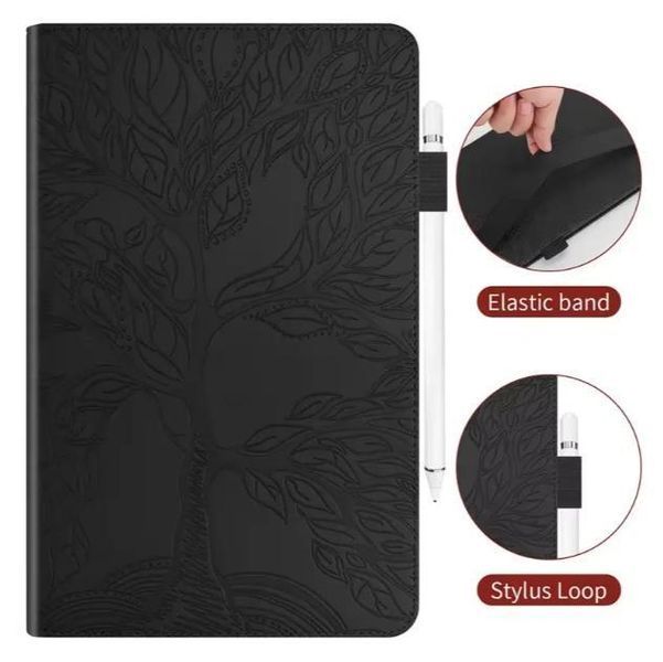 Чохол книжка Wood Book на планшет Xiaomi Redmi Pad 2 Pro (12.1") / чорний 100836 фото