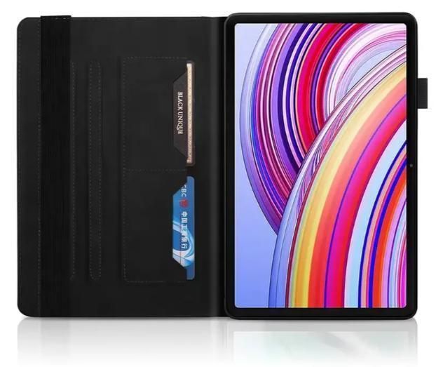 Чохол книжка Wood Book на планшет Xiaomi Redmi Pad 2 Pro (12.1") / чорний 100836 фото