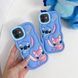Чехол резиновый Lilo & Stitch case на iPhone XR / голубой 098103 фото 4