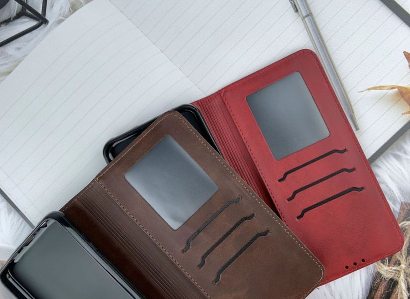 Шкіряний чохол-книжка Business Book на Samsung Galaxy M35 (5G) / red 200744 фото