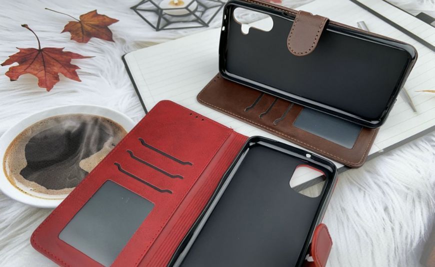 Шкіряний чохол-книжка Business Book на Samsung Galaxy M35 (5G) / red 200744 фото