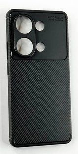 TPU чехол накладка Autofocus для Xiaomi Redmi Note 13 Pro (4G) / черный 095911 фото