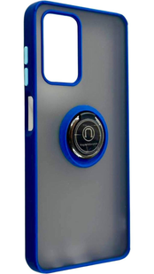 TPU чохол накладка Matte Ring Magnit для ZTE Blade A72 синій 90637 фото