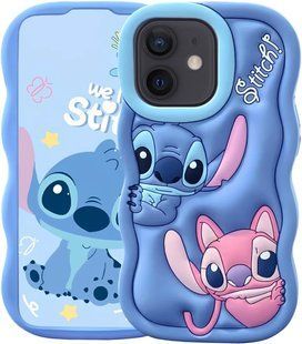 Чохол гумовий Lilo & Stitch case на iPhone 11 / блакитний 098104 фото
