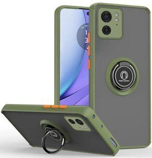 TPU чохол накладка Matte Ring Magnit для Motorola Edge 40 світло-зелений 095099 фото
