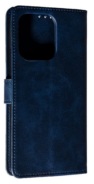 Шкіряний чохол-книжка Business Book на Poco M6 (4G) / dark blue 200348 фото