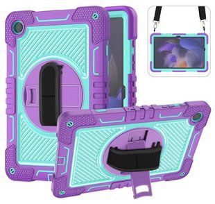 PC + TPU чохол Carbon Armor Tablet на планшет Samsung Galaxy Tab A9 (8.7") / фіолетовий 200894 фото