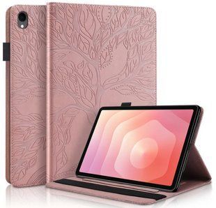 Чехол книжка Wood Book на планшет Samsung Galaxy Tab S11 (11") / розовый 100840 фото