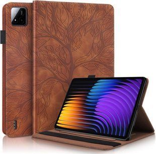 Чехол книжка Wood Book на планшет Xiaomi Pad 7 (11.2") / коричневый 099876 фото