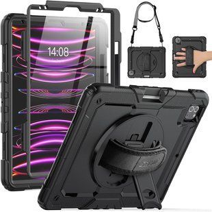 PC + TPU чехол Armor Cover Tablet на iPad AIR 4 10.9" (2020) / черный 200879 фото