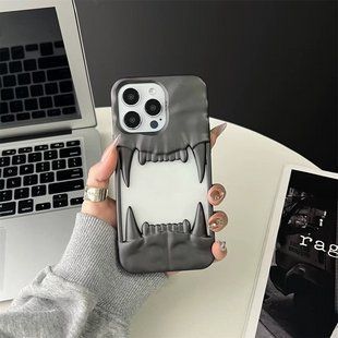 Силіконовий чохол Jaws для iPhone 15 Pro Max / темно-сірий 098749 фото