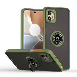TPU чехол накладка Matte Ring Magnit для Motorola G32 светло-зеленый 094805 фото
