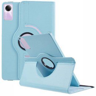 Кожаный чехол книжка 360 на Xiaomi Redmi Pad SE (11") / голубой 093011 фото