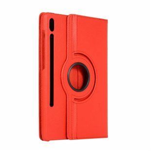 Кожаный чехол книжка 360 для Samsung Galaxy Tab S9 FE (10.9") / красный 093482 фото