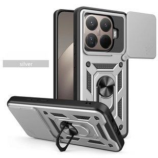 PC + TPU чехол Camshield armor для Xiaomi 15T Pro / серебристый 100677 фото