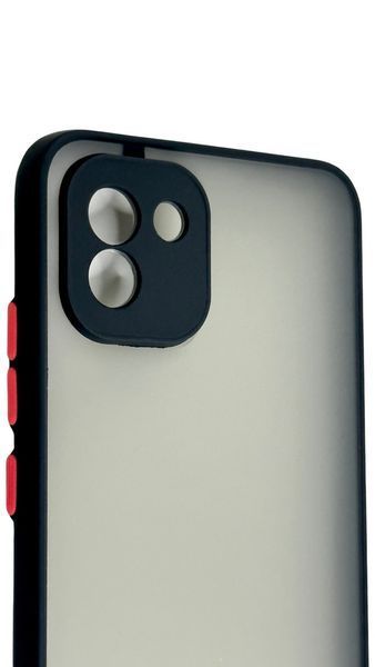 TPU чохол накладка Matte Color Case для Samsung Galaxy A03 чорний 092599 фото
