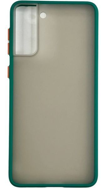 TPU чехол накладка Matte Color Case для Samsung Galaxy S21 Plus темно-зеленый 092199 фото