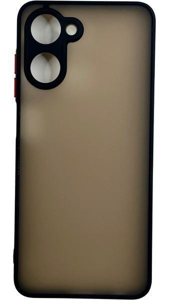 TPU чохол накладка Matte Color Case для Realme 10 4G чорний 92649 фото