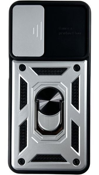 PC + TPU чохол Camshield armor для Samsung Galaxy M13 (на самсунг м13) сріблястий 086721 фото