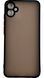 TPU чохол накладка Matte Color Case для Samsung Galaxy A04E чорний 092499 фото 2