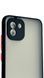 TPU чохол накладка Matte Color Case для Samsung Galaxy A03 чорний 092599 фото 3