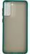 TPU чехол накладка Matte Color Case для Samsung Galaxy S21 Plus темно-зеленый 092199 фото 2