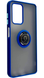 TPU чохол накладка Matte Ring Magnit для ZTE Blade A72 синій 90637 фото 1