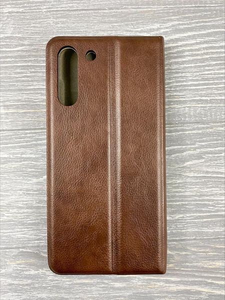Чохол книжка New Elegant для Samsung Galaxy S21 FE 5G (на самсунг з21 фе) коричневий 084578 фото