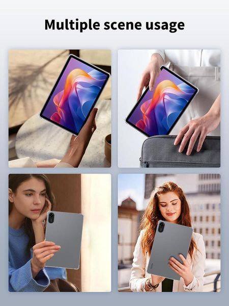 Протиударний силіконовий чохол WXD на планшет Xiaomi Redmi Pad 2 (11") / прозорий 099988 фото