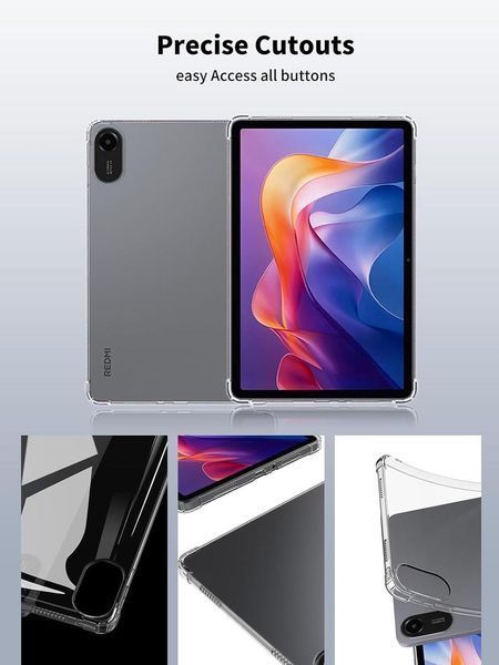 Протиударний силіконовий чохол WXD на планшет Xiaomi Redmi Pad 2 (11") / прозорий 099988 фото