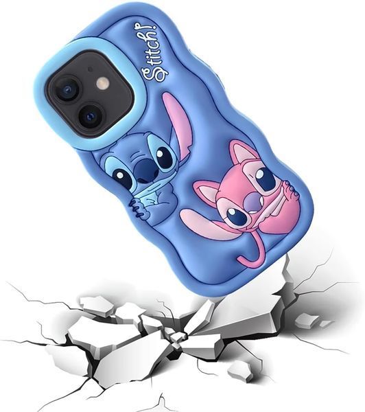 Чохол гумовий Lilo & Stitch case на iPhone 11 / блакитний 098104 фото
