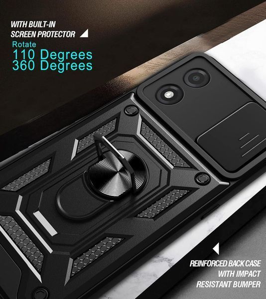 PC + TPU чохол Camshield armor для Motorola Moto G04 / червоний 095725 фото