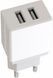 СЗП XO L75 + кабель MicroUSB (2 USB 2.4 A) білий 87167 фото 4
