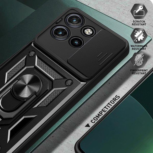PC + TPU чехол Camshield Armor для Motorola Edge 50 Neo / синий 097644 фото