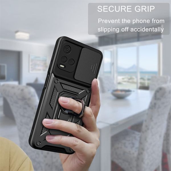 PC + TPU чехол Camshield armor для Vivo Y21 / синий 89490 фото