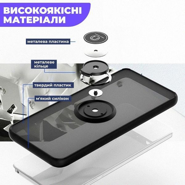 TPU чехол накладка Matte Ring Magnit для Motorola G32 светло-зеленый 094805 фото