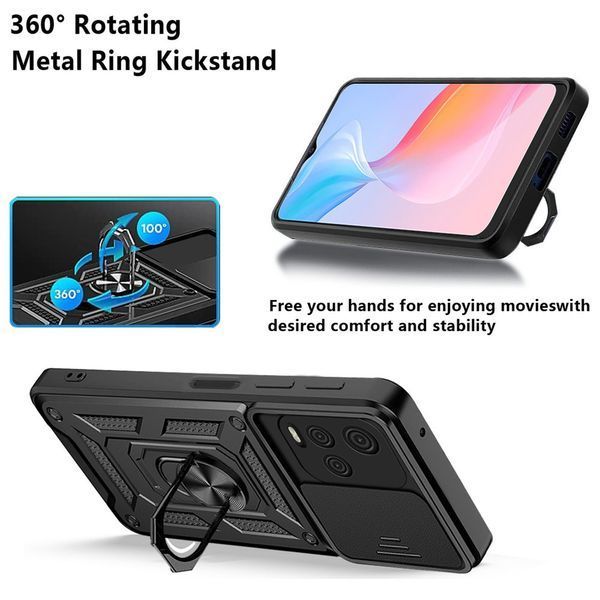PC + TPU чехол Camshield armor для Vivo Y21 / синий 89490 фото