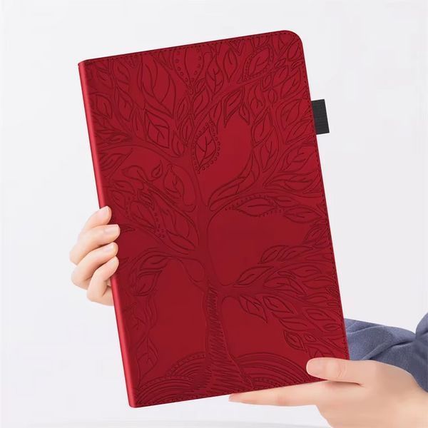 Чохол книжка Wood Book на планшет Poco Pad (12.1") / червоний 098709 фото