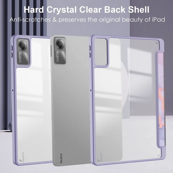 Чохол книжка Marble case на планшет Xiaomi Redmi Pad SE (11") / фіолетовий 098820 фото