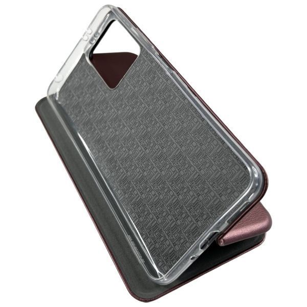 Чохол-книжка Elegant book для Poco X5 Pro 5G / бордовий 088425 фото