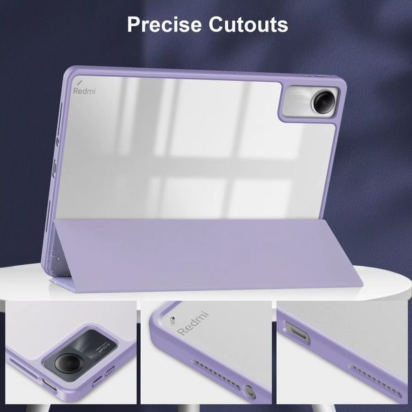 Чохол книжка Marble case на планшет Xiaomi Redmi Pad SE (11") / фіолетовий 098820 фото
