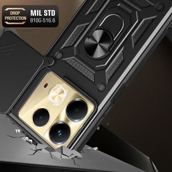PC + TPU чехол Camshield Armor для Infinix Note 40 / синий 097084 фото