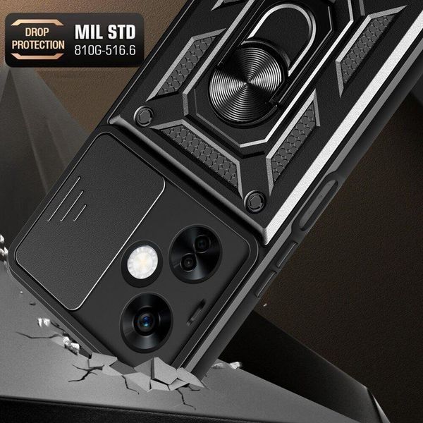 PC + TPU чехол Camshield armor для Oneplus Nord N30 / серебристый 100336 фото