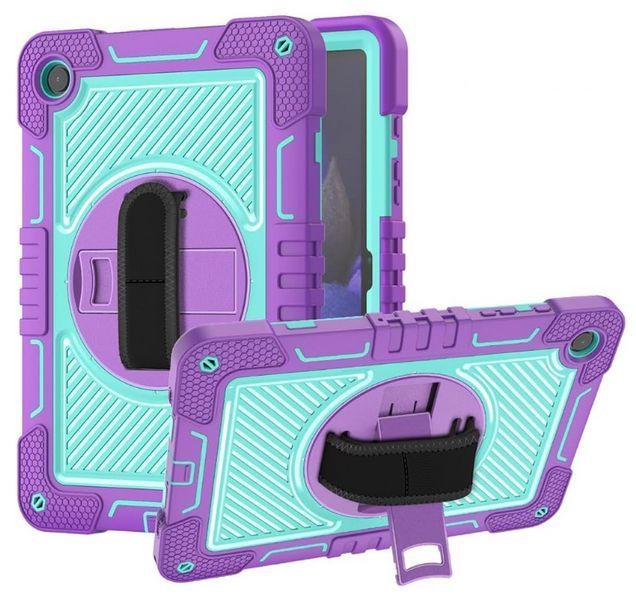 PC + TPU чохол Carbon Armor Tablet на планшет Samsung Galaxy Tab A9 (8.7") / фіолетовий 200894 фото