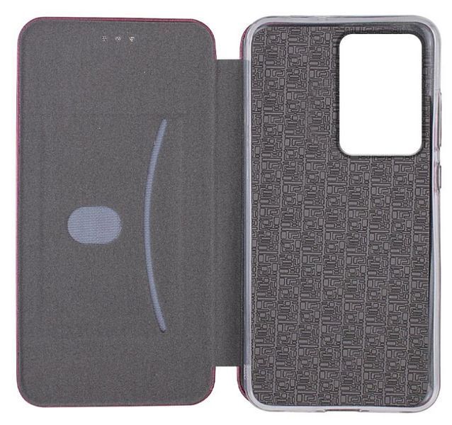 Чохол книжка Elegant book для Motorola Edge 50 Fusion / бордовий 203322 фото