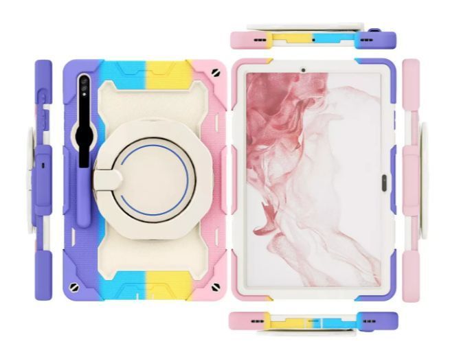 Чехол Rainbow Armor Tablet на планшет Samsung Galaxy Tab S9 Plus (12.4") / розовый 201833 фото