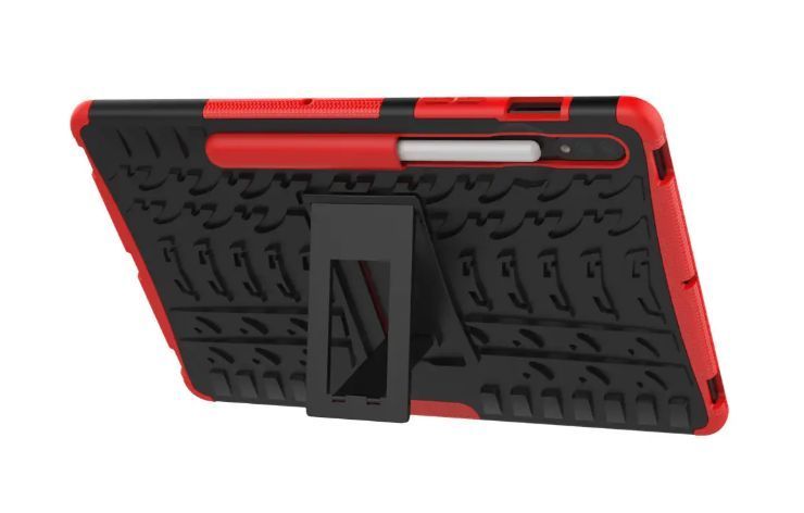 PC + TPU чехол Armor на планшет Samsung Galaxy Tab S9 FE Plus (12.4") / красный 201358 фото