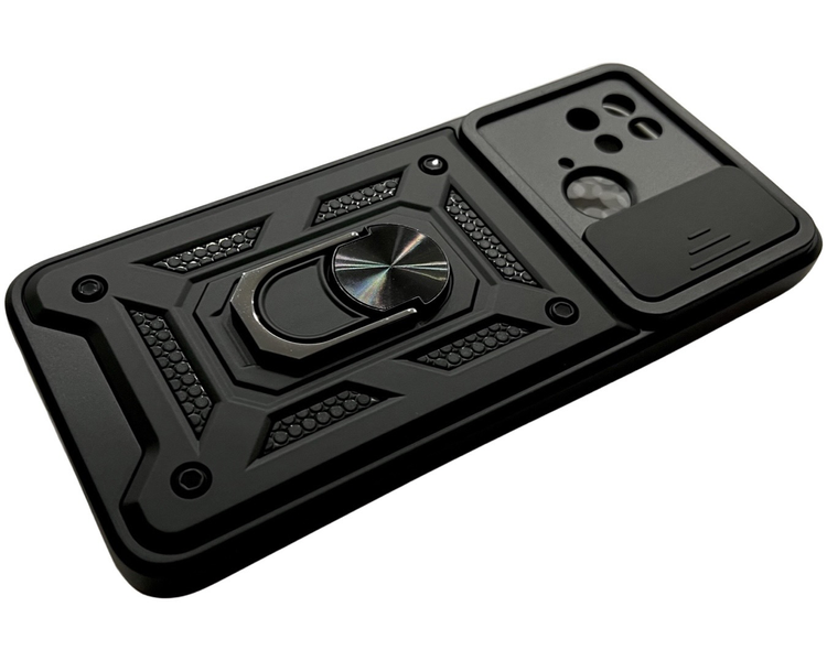 PC + TPU чохол Camshield armor на Xiaomi Redmi 10C / чорний 086019 фото