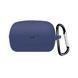 Силіконовий чохол із карабіном для Sony LinkBuds WFL900 синій 89643 фото 1