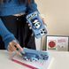 Силиконовый 3D чехол Musical Panda для iPhone 15 Pro Max / голубой 098928 фото 8